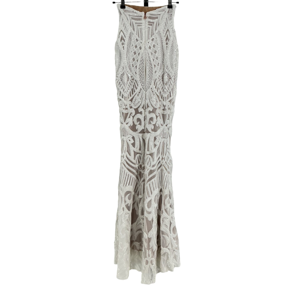 Nookie Embellished White Mon Cherie Skirt Size XS - Picture 3 of 4
